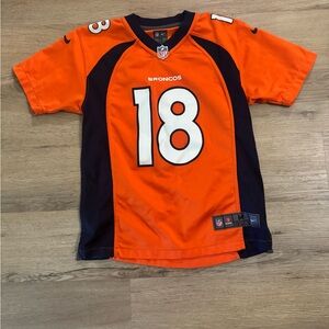 Bronco jersey Peyton Manning Nike Orange and Black Jersey Vibrant Athletic Mesh
